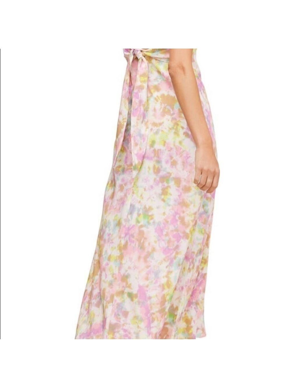 Astr the label charisma tie dye midi dress pink yellow size M - Picture 4 of 11
